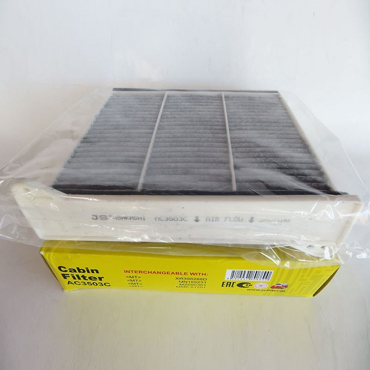 Lọc gió điều hòa than hoạt tính Mitsubishi Pajero Sport Vietnam 2.5L và 3.0L 2011, 2012, 2013, 2014, 2015, 2016, 2017 mã AC3503C của JS Asakashi Nhật Bản