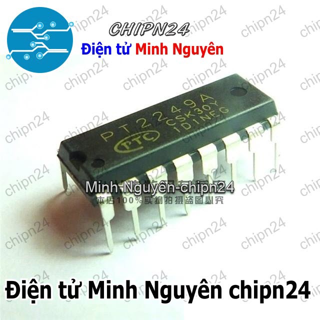 [2 con] (DIP) IC PT2249 DIP-16 (2249) - HH001338