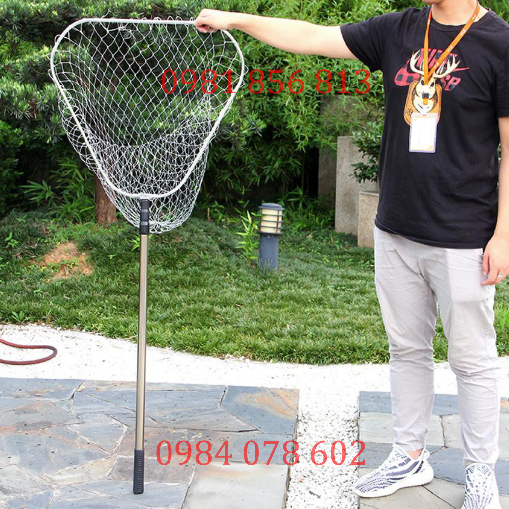 Vợt xúc cá INOX 1m7 đến 3m ( sale xả hàng )