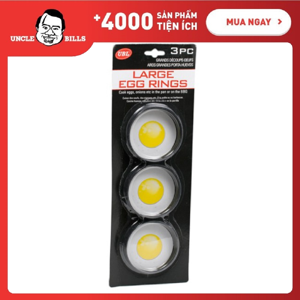 Hộp trứng inox 3 mặt Uncle Bills KA0093 (Trắng)