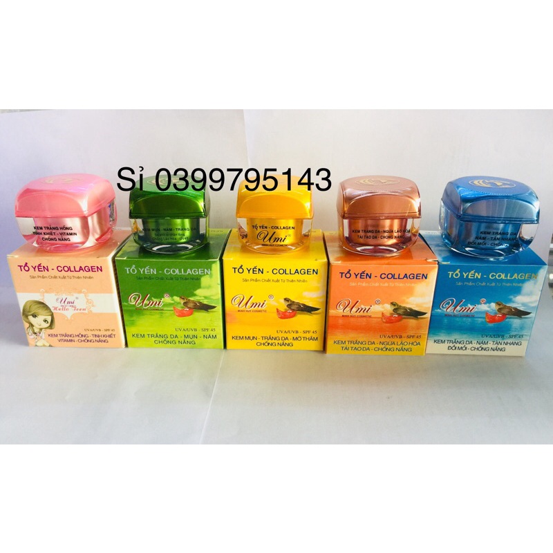 Kem umi mụn nám tàn nhang trắng da 12g