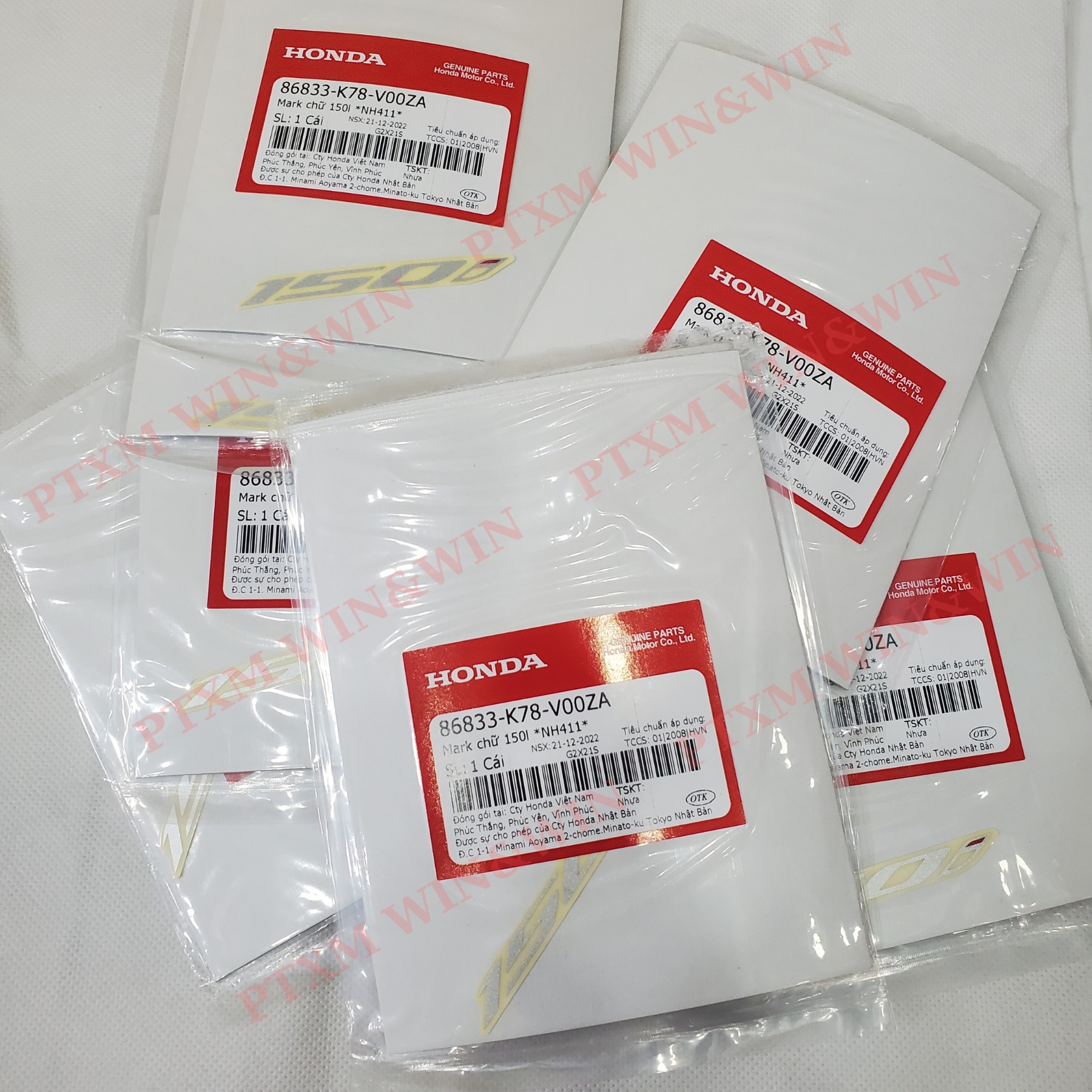 Tem chữ 150i sh 150i zin honda việt nam - 86833-k78-v00za