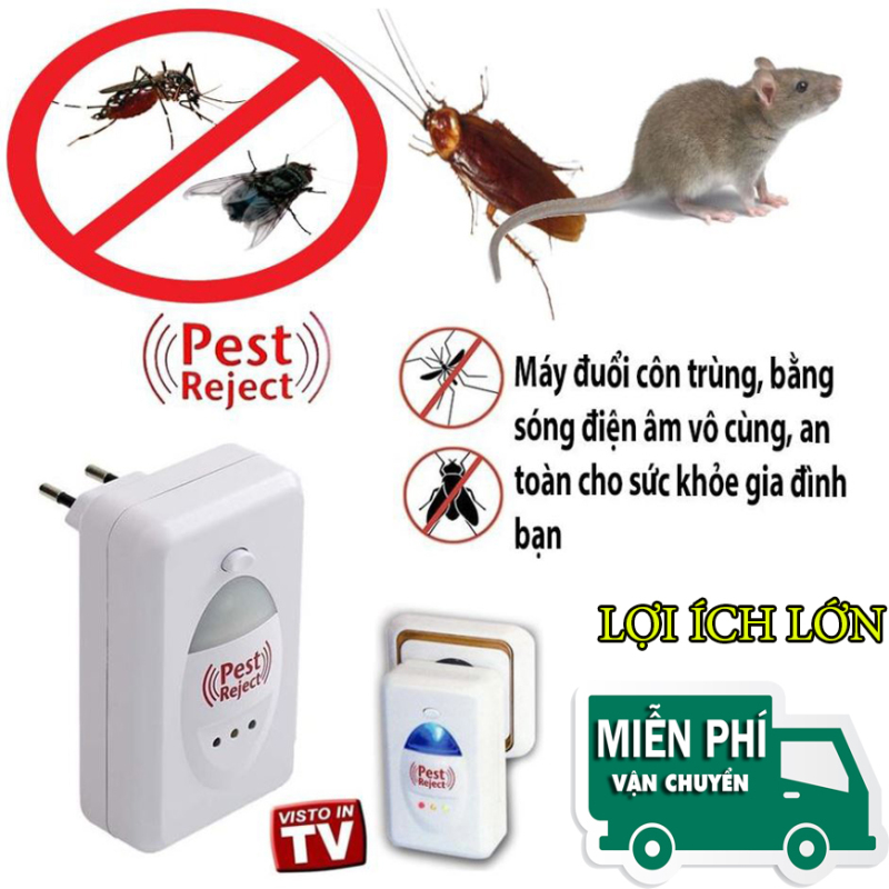 đuổi chuột bằng sóng siêu âm -mua ngay máy đuổi muỗi, côn trùng pest reject, hiệu quả cao,không mùi,không độc, không gây hại cho sức khỏe