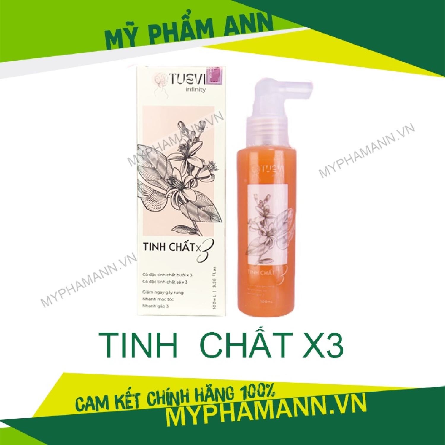 Tinh chất sả bưởi infinity kích mọc tóc tuệ vi chính hãng
