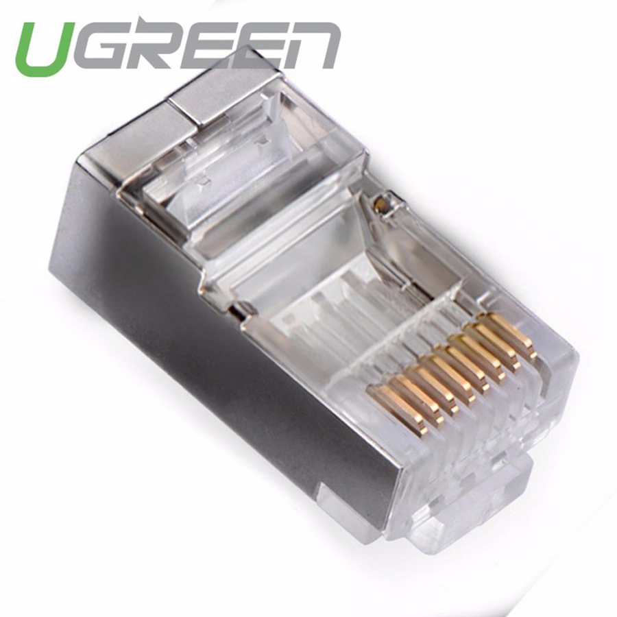 Túi 10 hạt mạng Ugreen 20333 chuẩn CAT6 bọc inox  - HapuStore