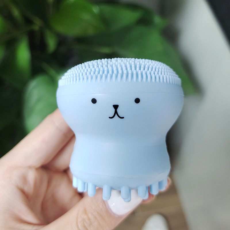 Octopus facial cleansing brush silicone facial cleansing brush hair removal massage brush