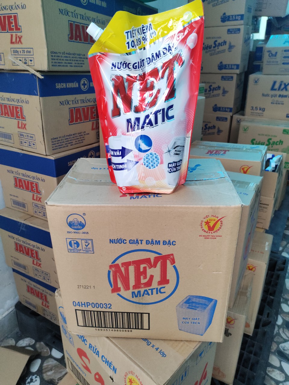 Túi Nước giặt đậm đặc NET Matic 2,4kg