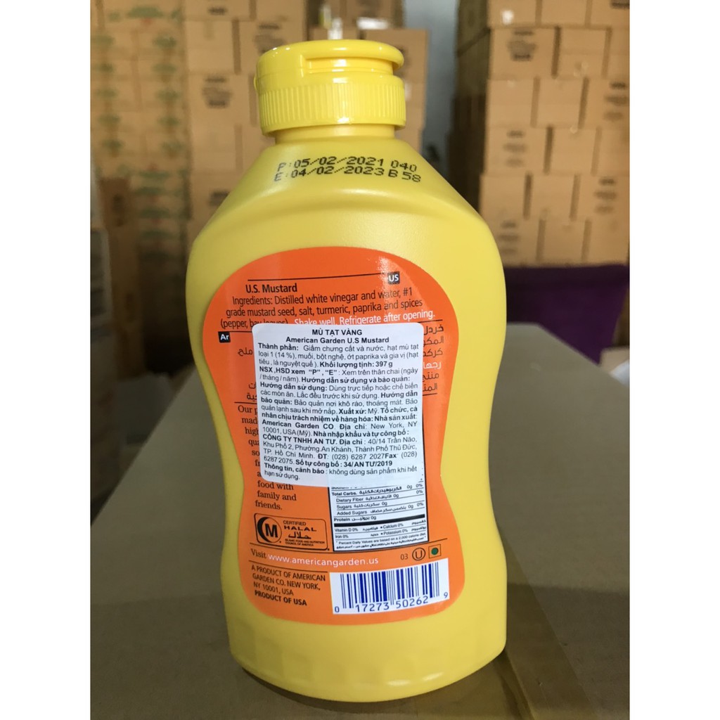 Mù tạt vàng American Garden 227g