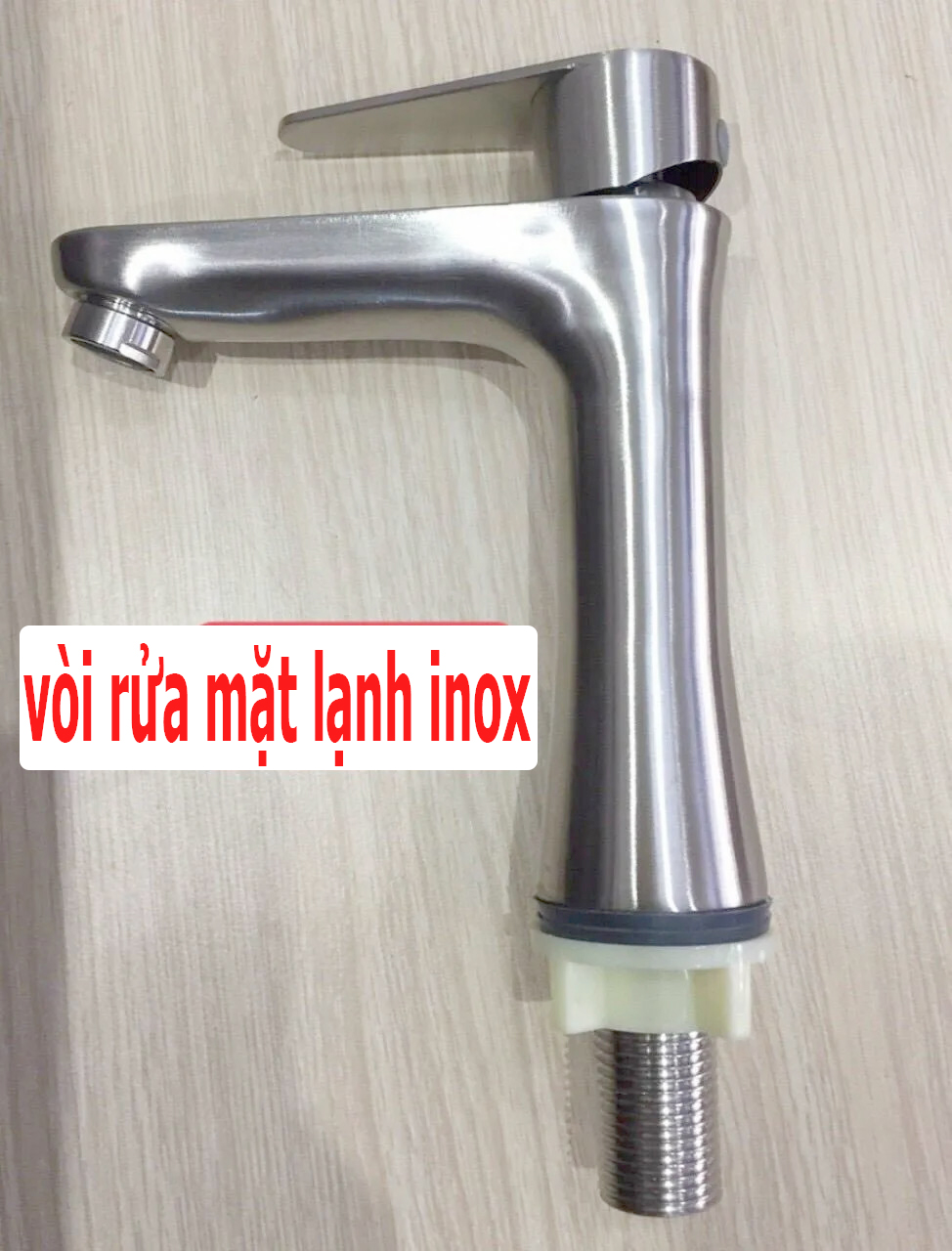 Vòi Rửa Mặt Lavabo Lạnh INOX 304 N6123 FOTAR mẫu mã đẹp lắp trên thành lavabo,LA EO LẠNH INOX