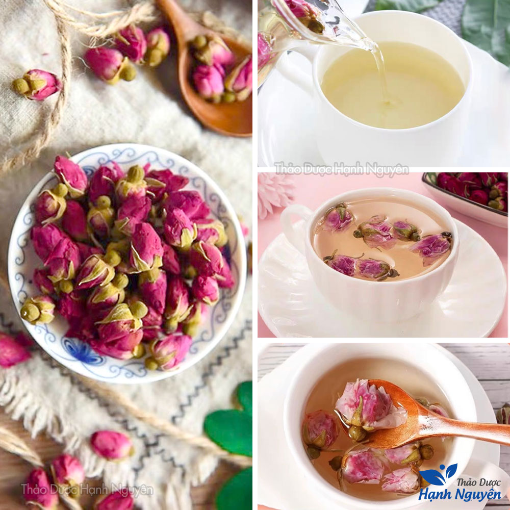 Hoa hồng khô 100g, trà hoa hồng đà lạt sấy lạnh, đẹp da, chống lão hóa, điều hòa nội tiết