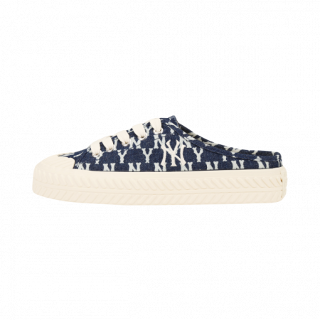 [Authentic] Giày MLB Playball Mule Monograms Denim Đậm