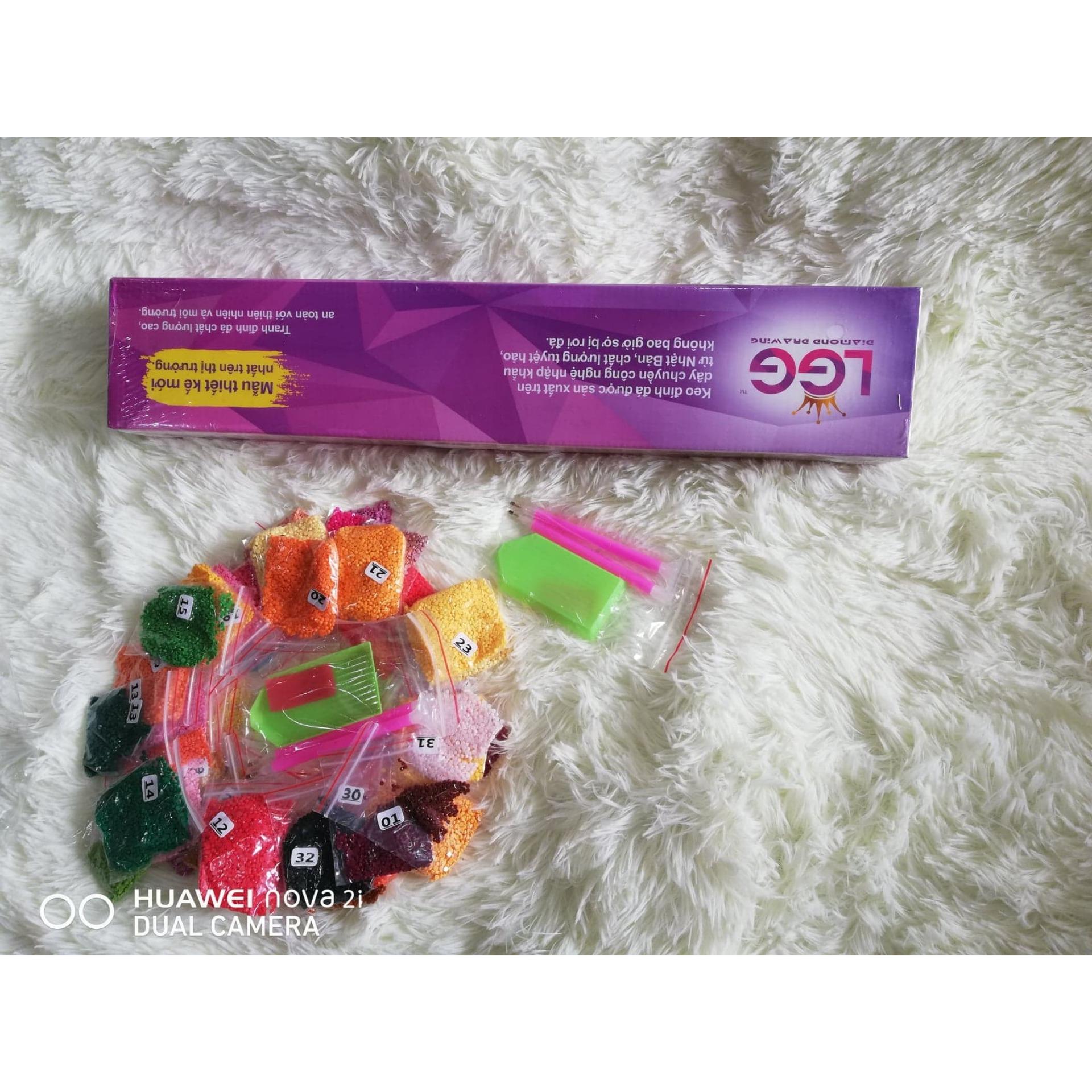 Tranh đính đá phật bà Y8249