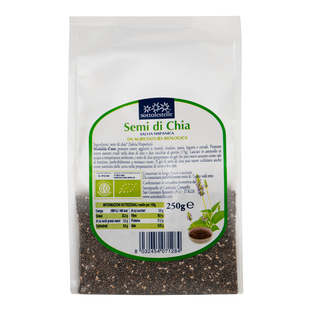 Sottolestelle Organic Chia Seeds - 250Gr