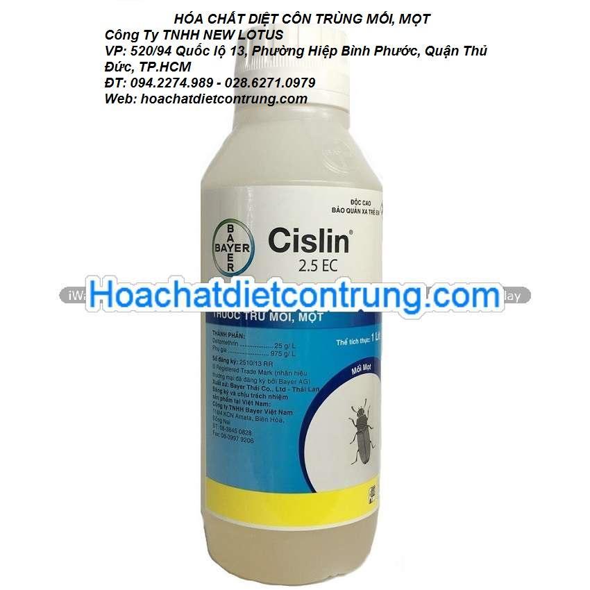 THUOC DIET MỐI, MỌT CISLIN 2,5EC(BEYER) CHAI 1LIT