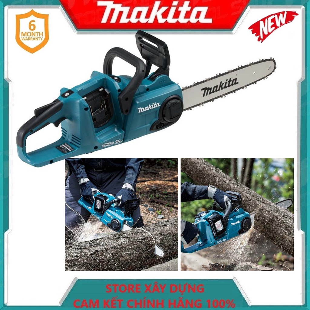 Máy cưa xích dùng pin 18v 350mm makita duc353z- hàng chính hãng
