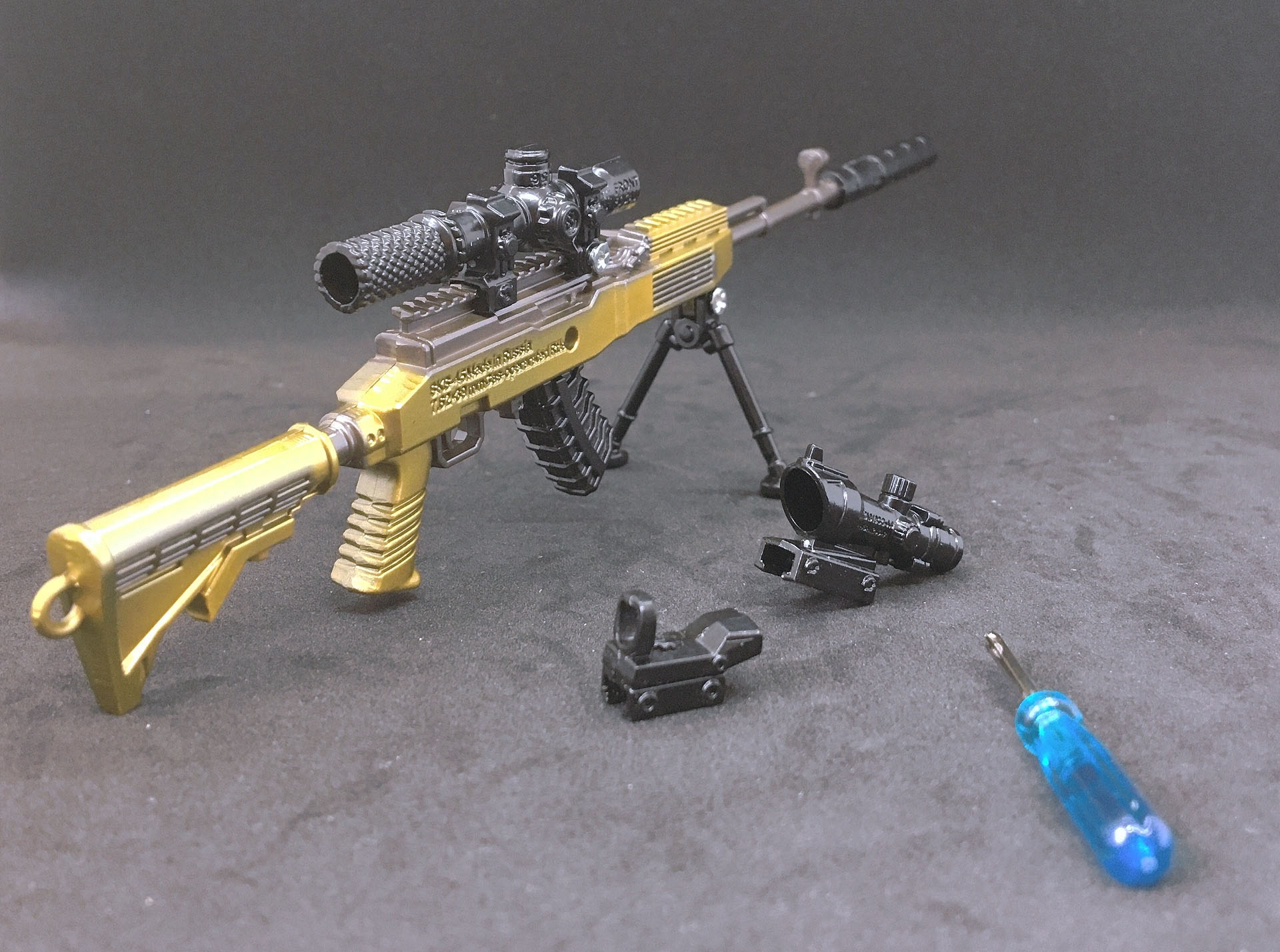 Mô Hình SKS Gold 3 Scope Dài 21 CM Trong PUBG