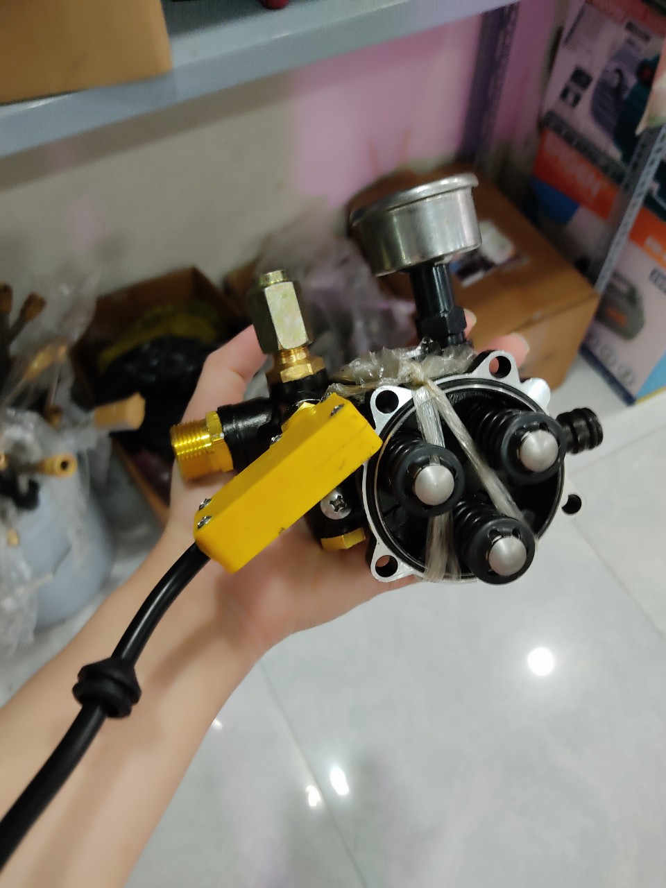 Đầu bơm chỉnh áp dùng cho máy rửa xe mini chỉnh áp Zukui S5. Forman 300