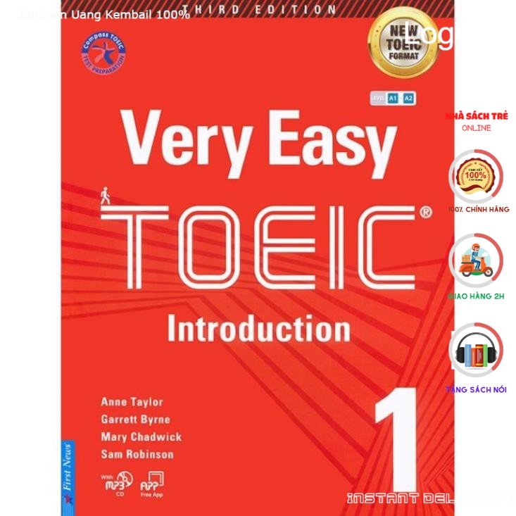 Sách - Very Easy Toeic 1 - Introduction - Third Edition (Kèm Code Online) [First News] - Kèm Cd