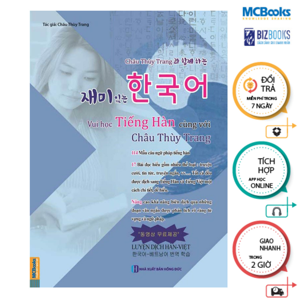 Sách - Vui học tiếng Hàn cùng Châu Thùy Trang - McBooks