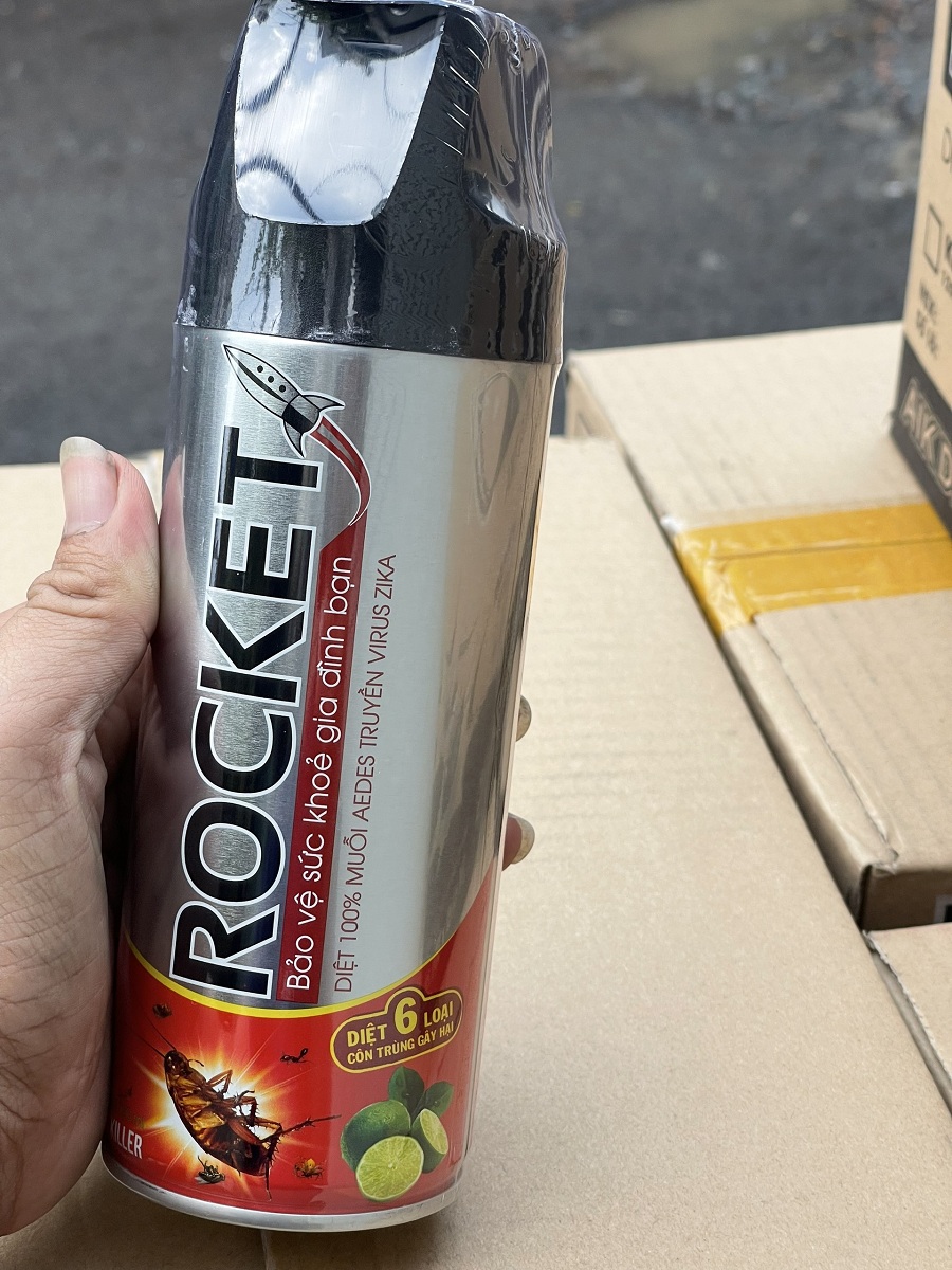 Bình xịt muỗi và côn trùng ROCKET 300ml