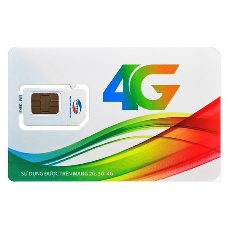 Sim 4G Viettel gói 2GB/ngày (60Gb/tháng) V120 + 50 Phút gọi ngoại mạng + Gọi nội mạng miễn phí giống Sim V90