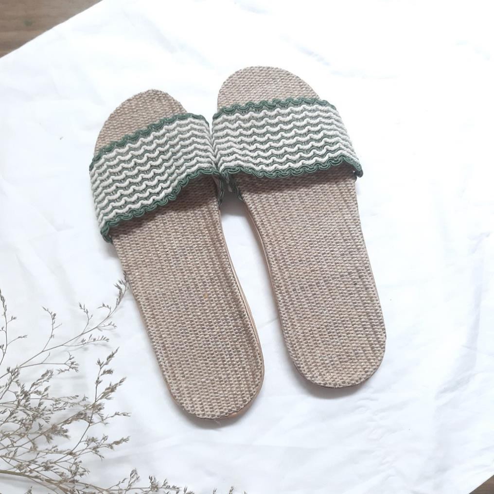 [Dép Đi Biển] Dép Cói Đi Biển Phong Cách Boho Có Ảnh Thật