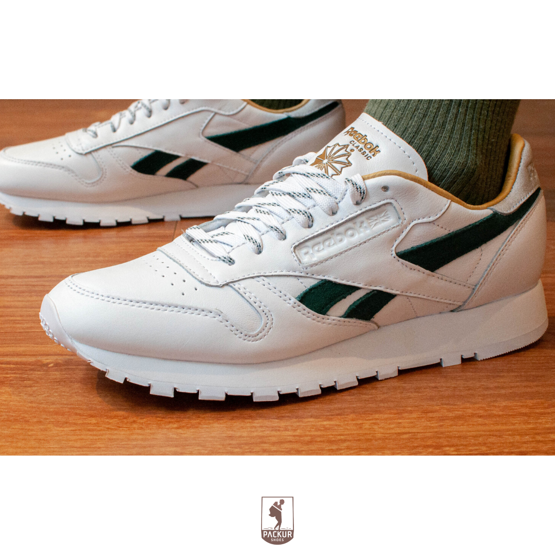 [HCM]Giày Reebok Classic Leather (Trắng/Xanh Rêu) / FX1715