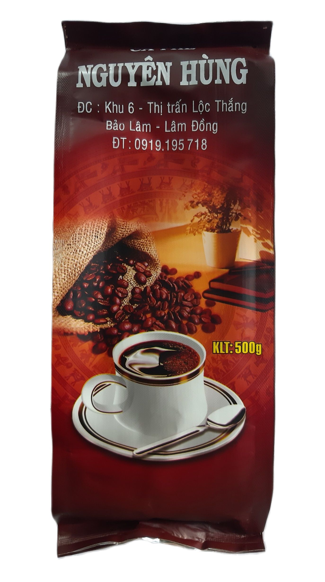 COMBO 2 BỊCH CÀ PHÊ NGUYÊN HÙNG  - MỖI BỊCH 500GR- ĐẬM VỊ