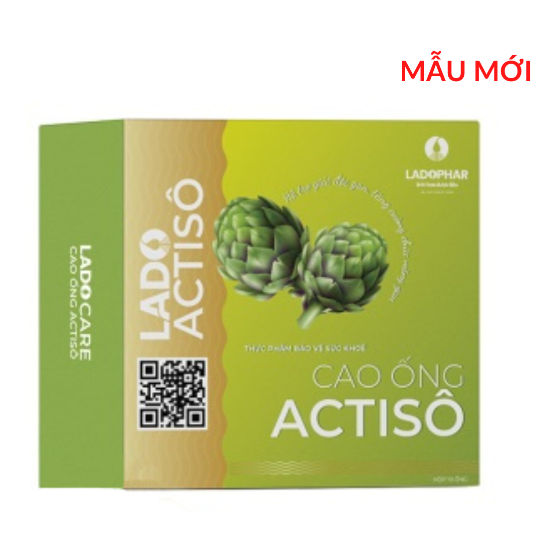 Cao Ống Actiso (Không Đường) Ladoactiso, hỗ trợ giúp thanh nhiệt, mát gan giải độc - Hộp 10 ống 10ml