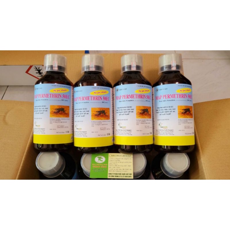 Thuốc diệt muỗi và côn trùng Map permethrin 50EC 1lit hãng Map Pacific Singapore