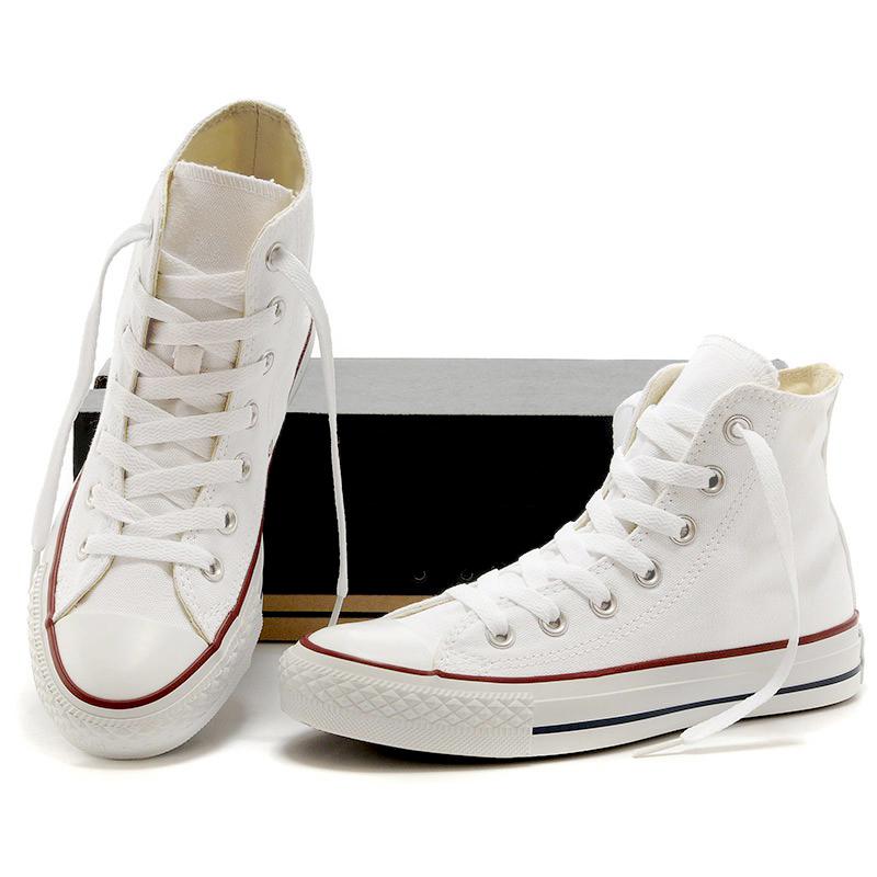 [HCM]Giày Vải Sneaker Thể Thao CV Cổ Cao Trắng Nam