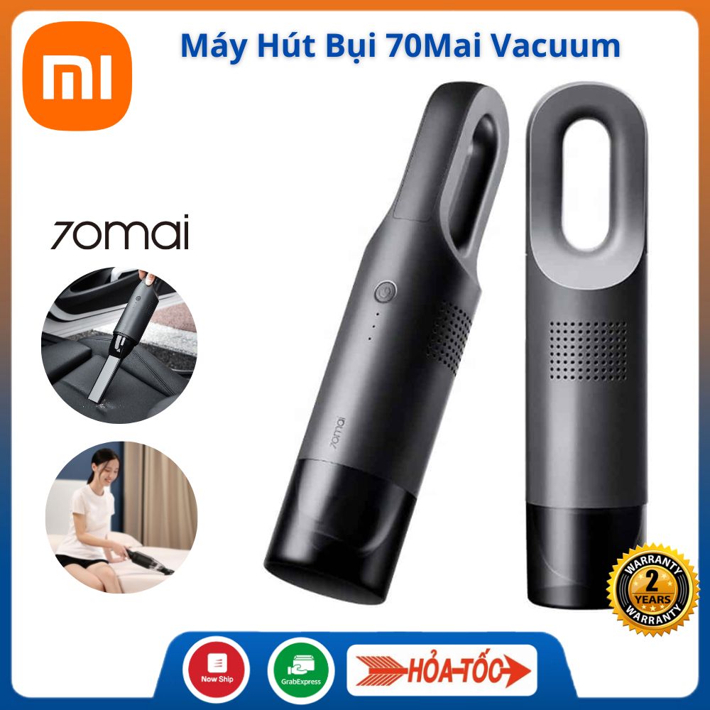 Máy hút bụi cầm tay mini không dây cao cấp Xiaomi 70mai PV01 Vacum Cleaner Swift - Máy hút bụi sạc pin siêu mạnh di động hút bụi nệm giường sofa ô tô , bảo hành 24 tháng