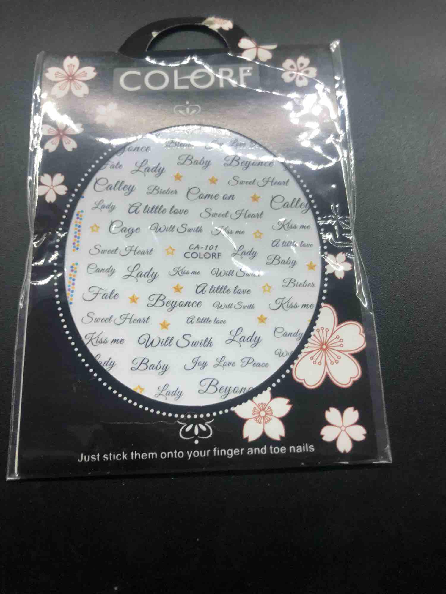 Sticker dán móng mẫu chữ