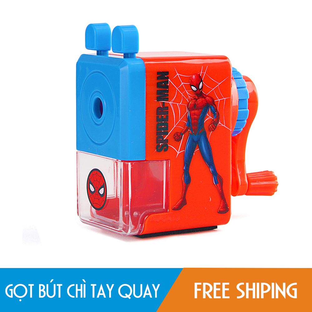 Gọt bút chì tay quay hình siêu nhân, chuột Mickey