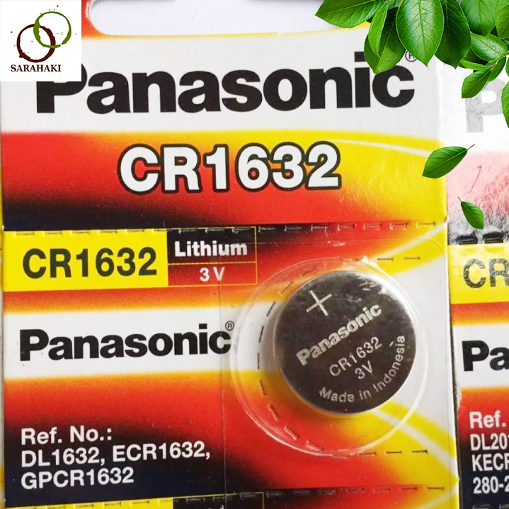 1 viên pin panasonic cr1632 1632 3v lithium vỉ 5 viên chính hãng 100%