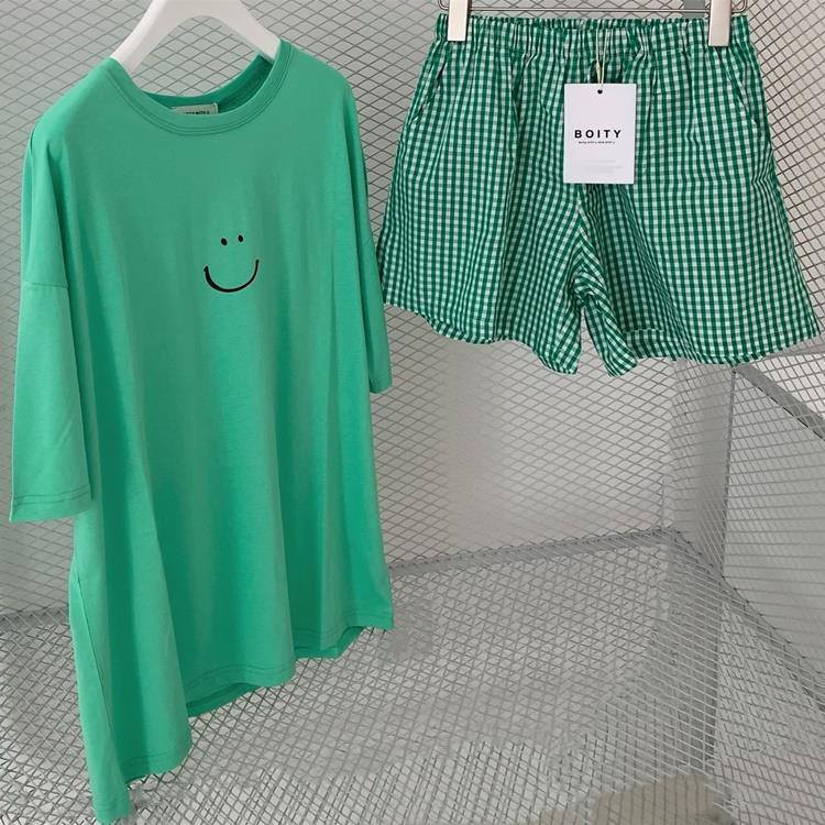 Set đồ mặc nhà nữ hình mặc cười siêu xinh