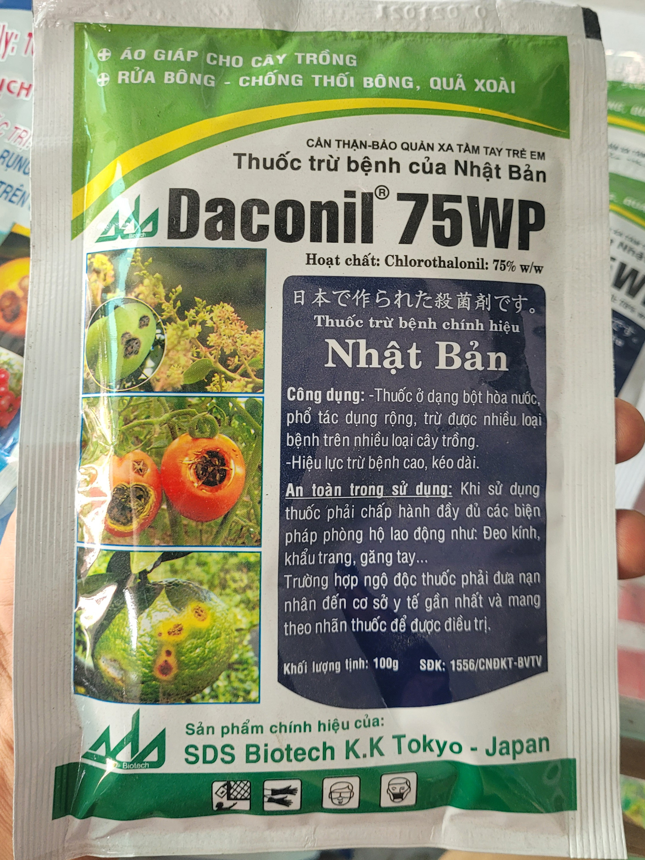 Thuốc trừ bệnh Nhật Bản Daconil 75WP 100gr