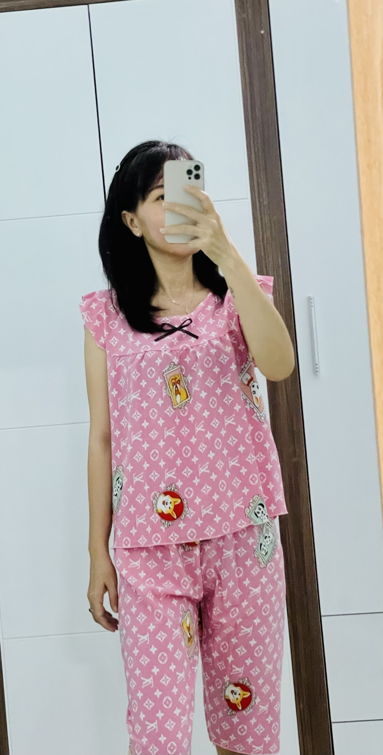 Đồ bộ mặc nhà cánh tiên lửng , size dưới 52kg