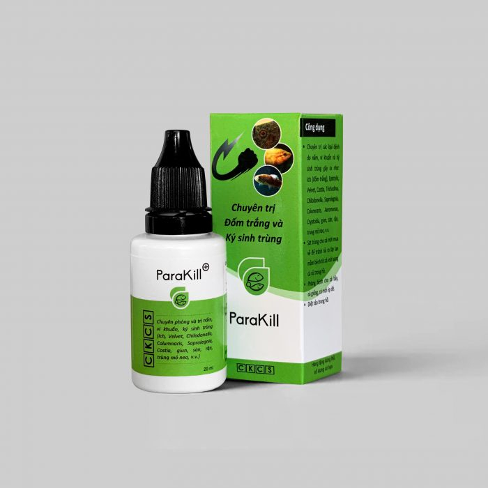 Parakill - anti stress - toptop bộ 3 dưỡng cá, nấm, túm lắc, giun sán giành cho cá cảnh