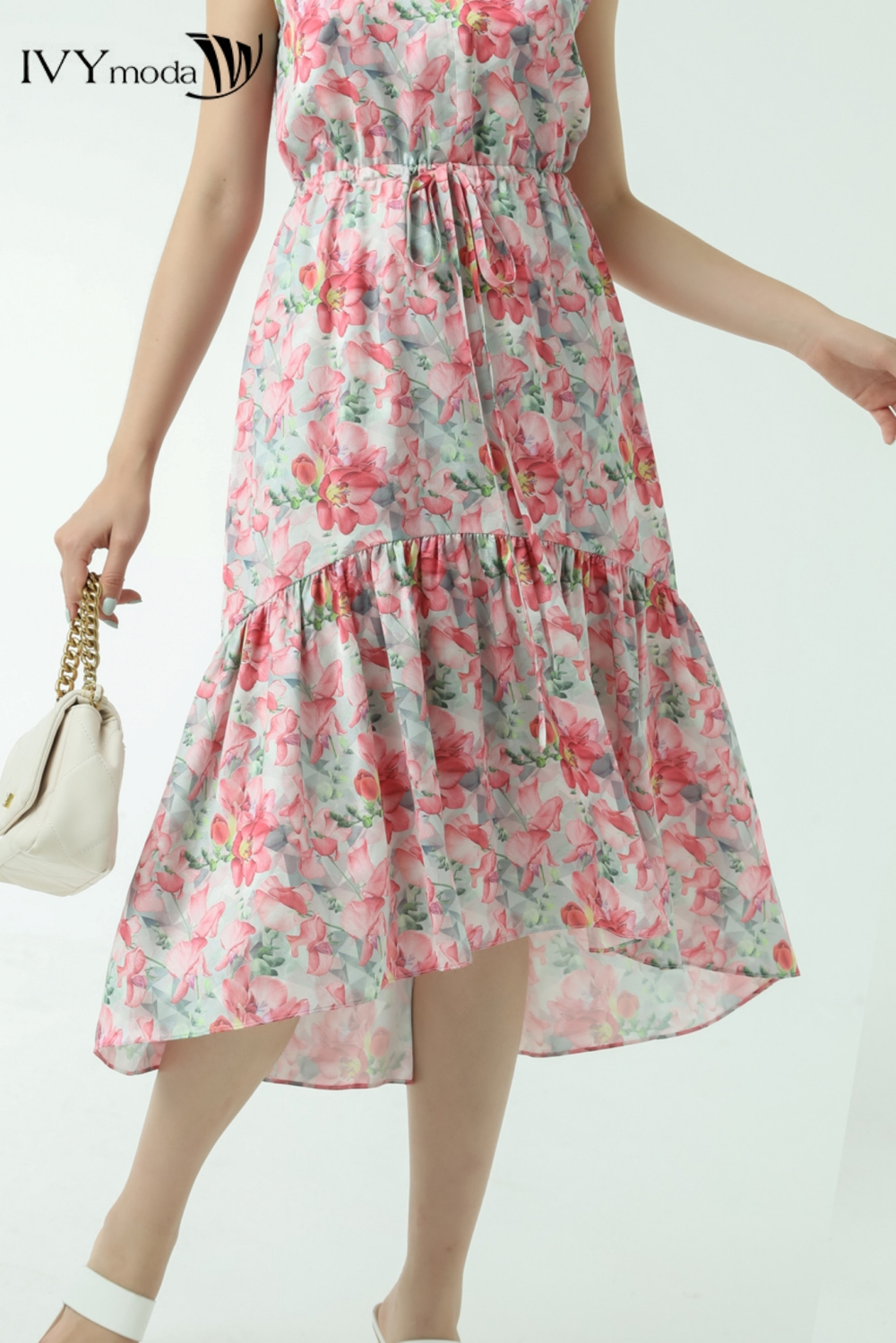 Đầm lụa đuôi cá IVY moda MS 41M7338