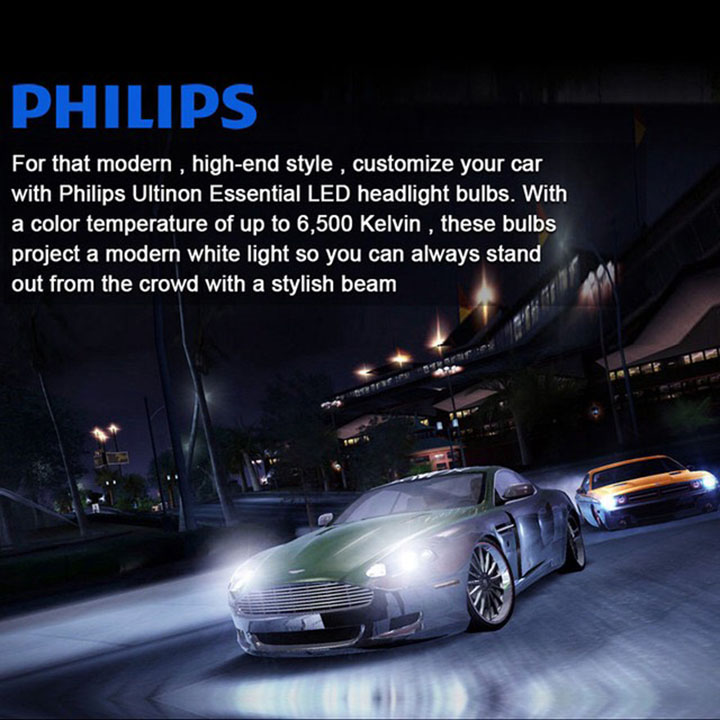 Đèn pha LED H11 Philips Ultinon Essential Gen 2 Siêu Sáng