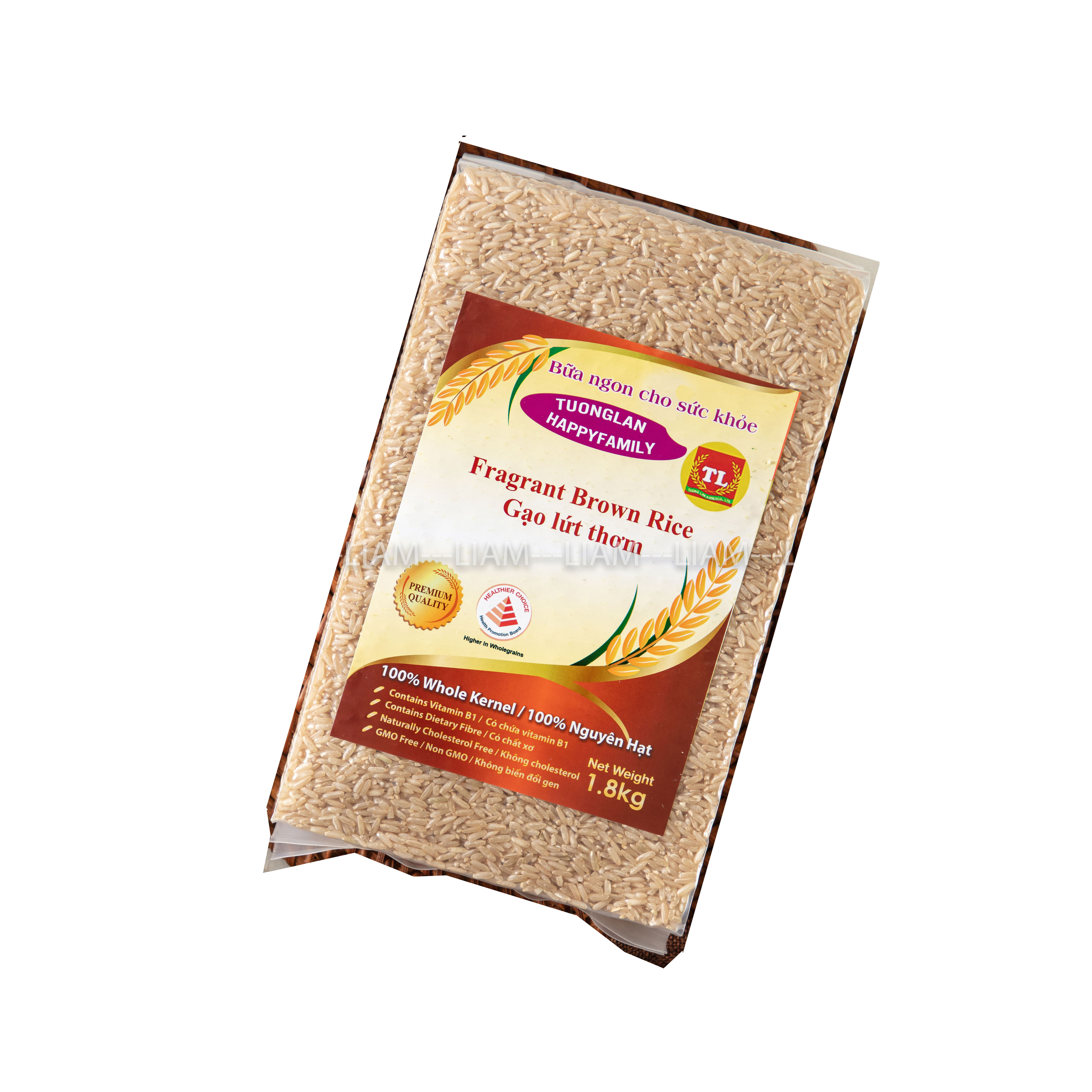Gạo lứt thơm 1,8kg Hút Chân Không