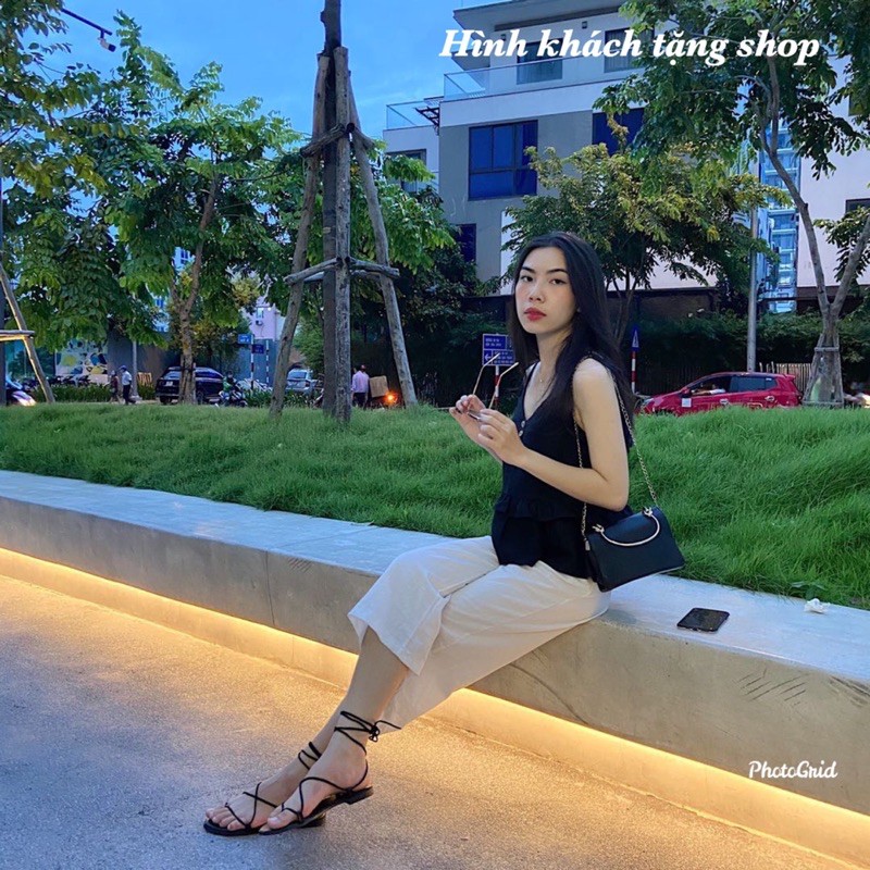 GIÀY SANDAL NỮ CỘT DÂY CHIẾN BINH ĐI BIỂN DM