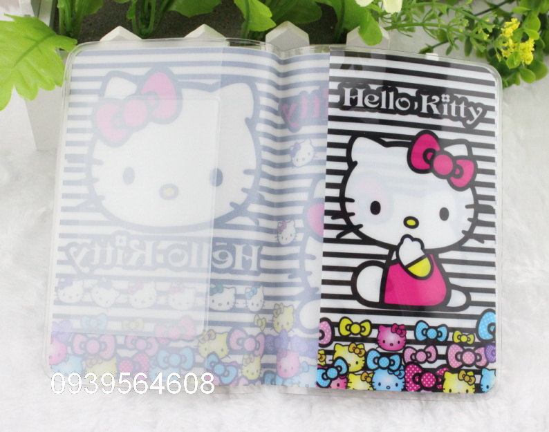 [HCM] Bìa Bọc Hộ Chiếu - Passport Plastis Dẻo Hello Kitty