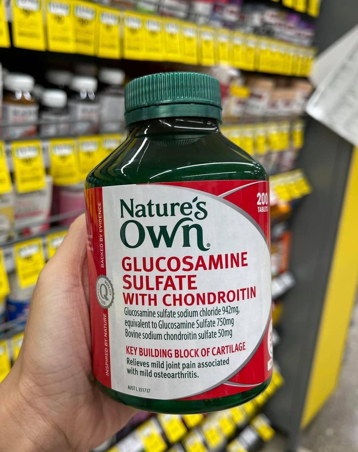 Nature’s Own Glucosamine Sulfate With Chondroitin 200Tablets