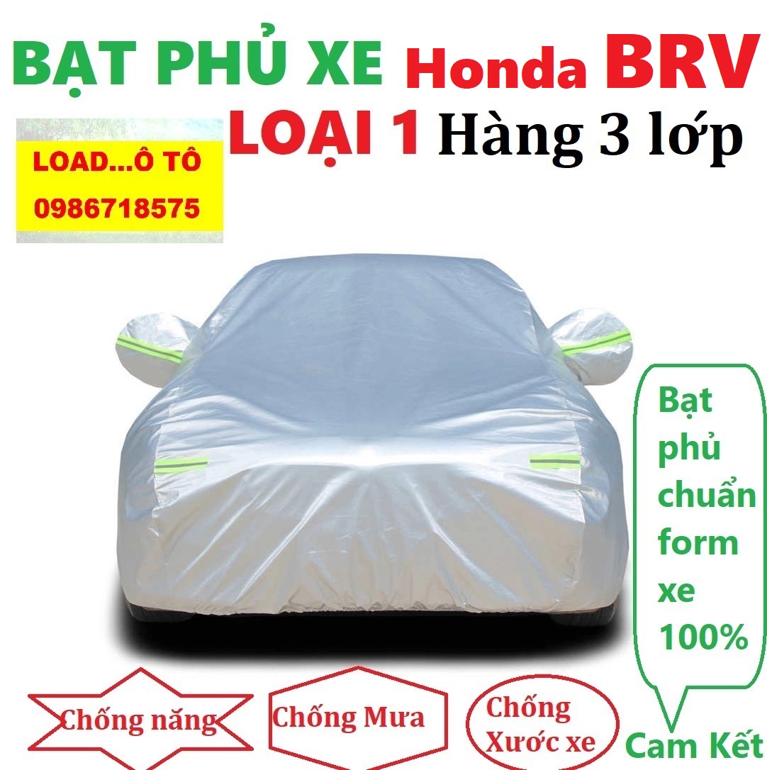 Bạt che phủ xe phủ xe honda brv hàng 3 lớp tráng nhôm che nắng tuyệt đối
