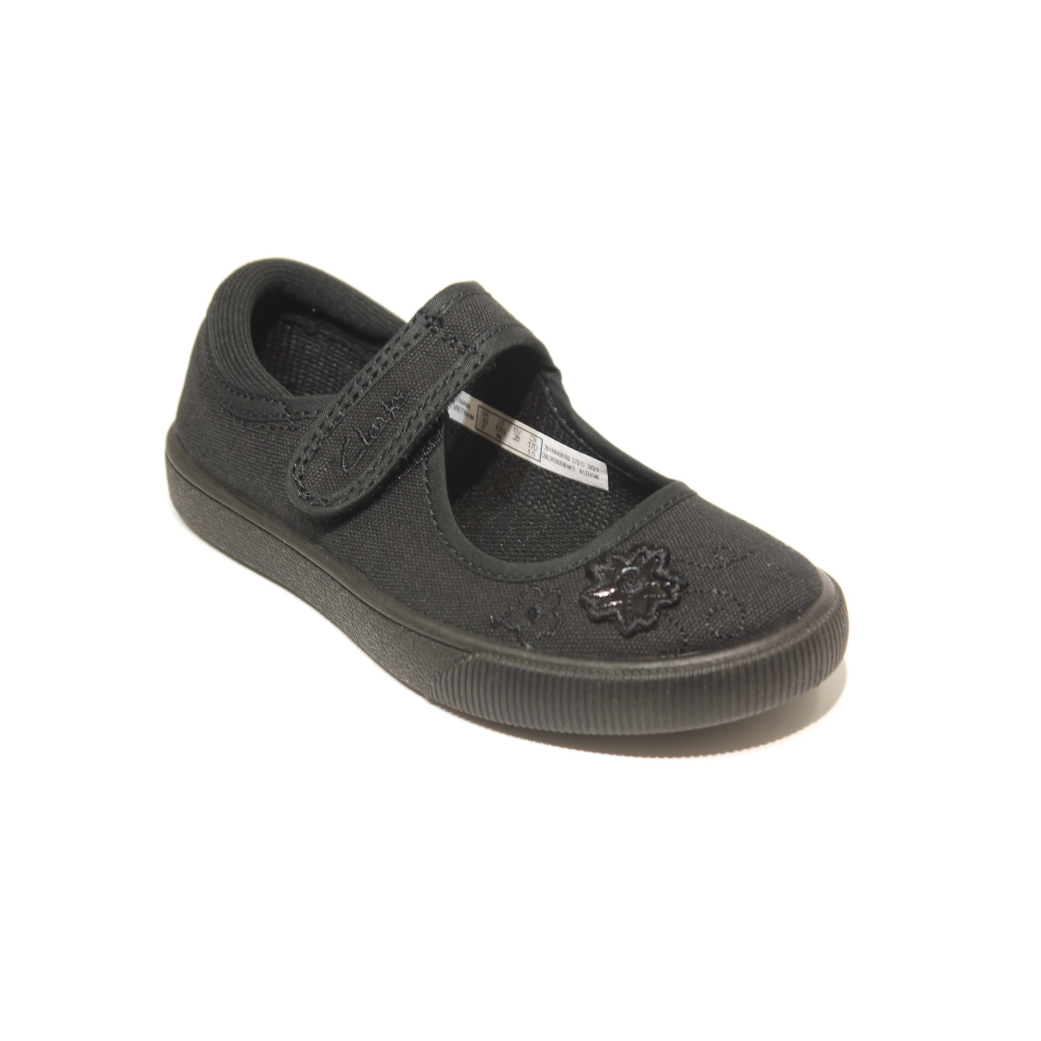 Giày búp bê lolita cho bé giày vải canvas nữ sinh mũi tròn thêu hoa sandal học sinh đế bằng hàng xuất dư cao cấp shopNEM