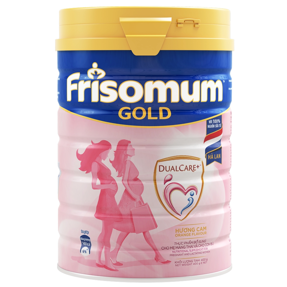 Sữa bột Frisomum Gold hương cam 400g HSD 12 2023