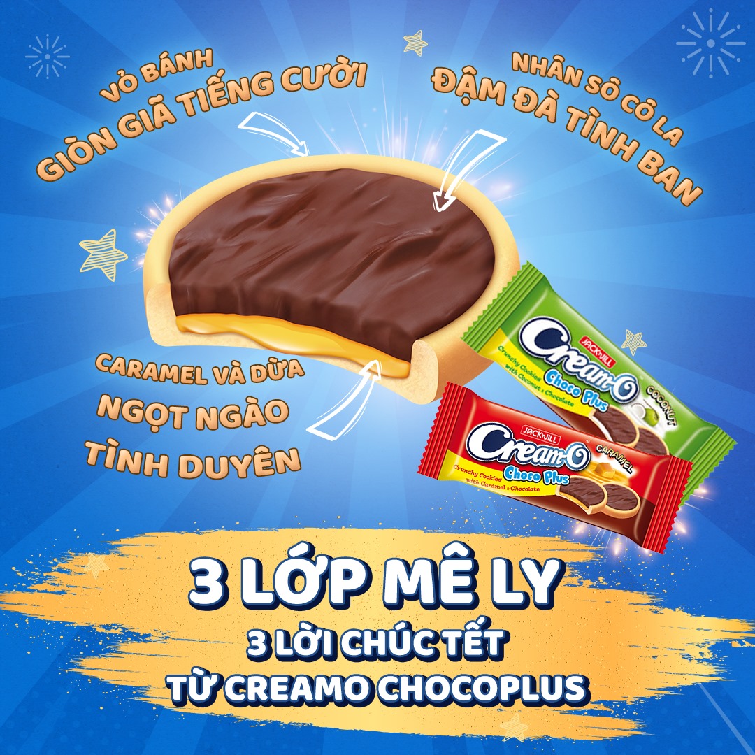 Bánh Cream-O Choco plus Thái Lan