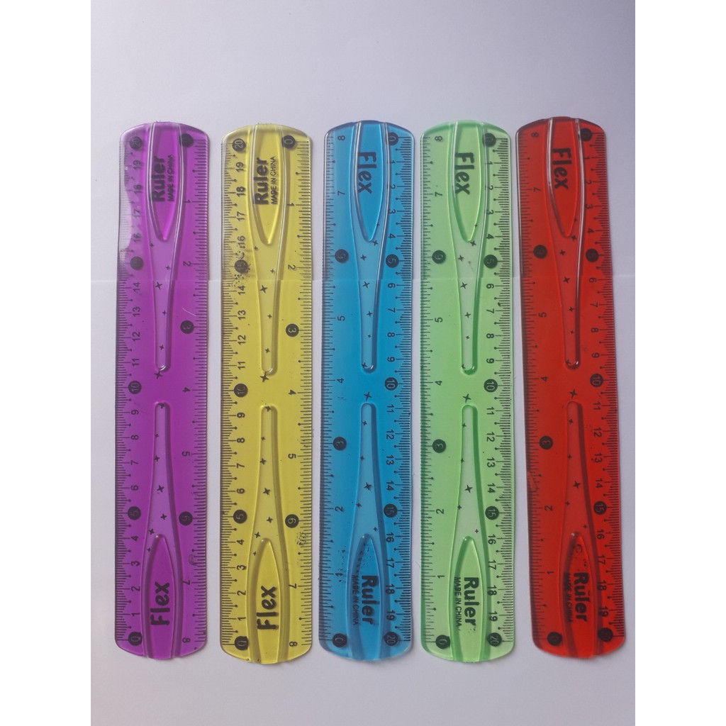 Thước Kẻ Dẻo 20Cm - 30Cm Đủ 5 Màu